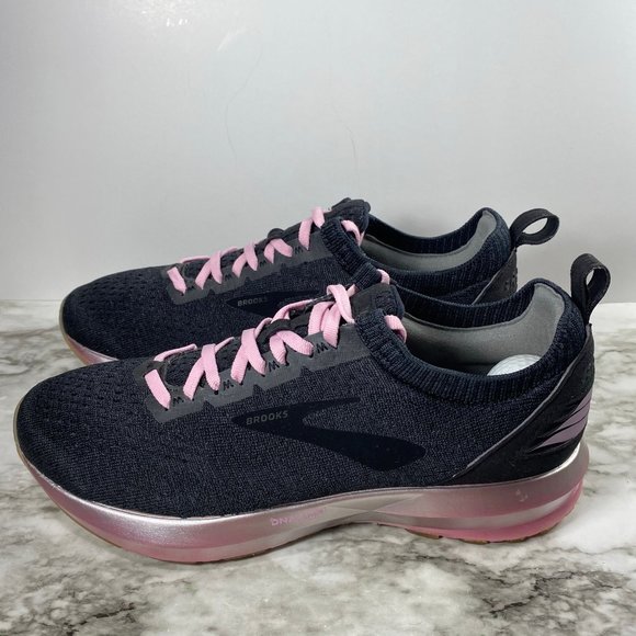 black and pink brooks